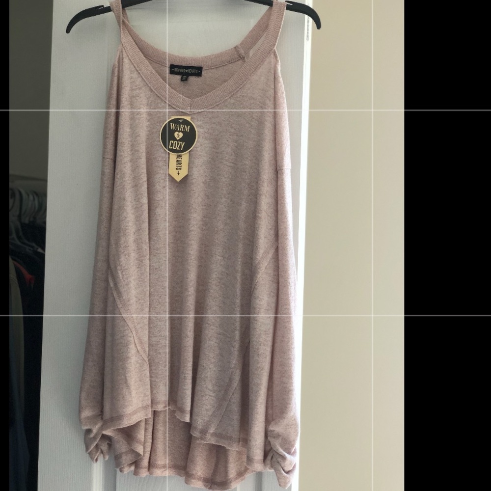 Inspired Hearts size XL cold shoulder top